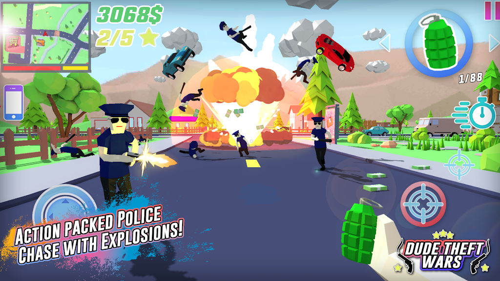 Dude Theft Wars 0.9.0.9B2 APK for Android Screenshot 1