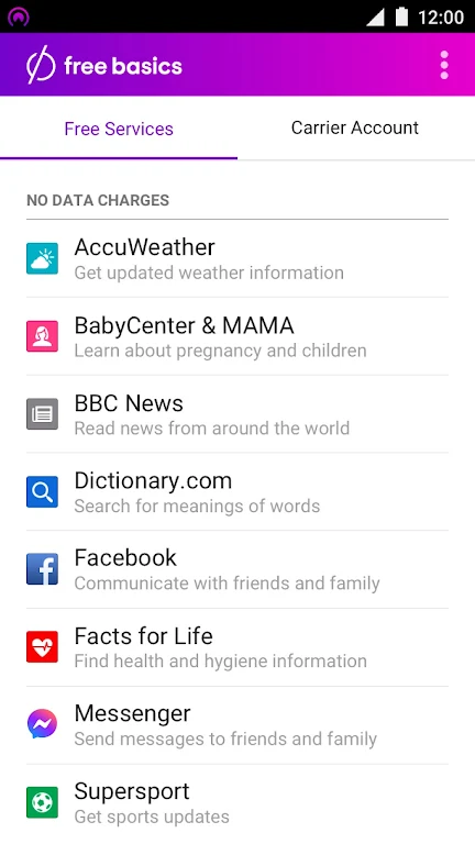 Free Basics by Facebook 146.0.0.1.197 APK feature