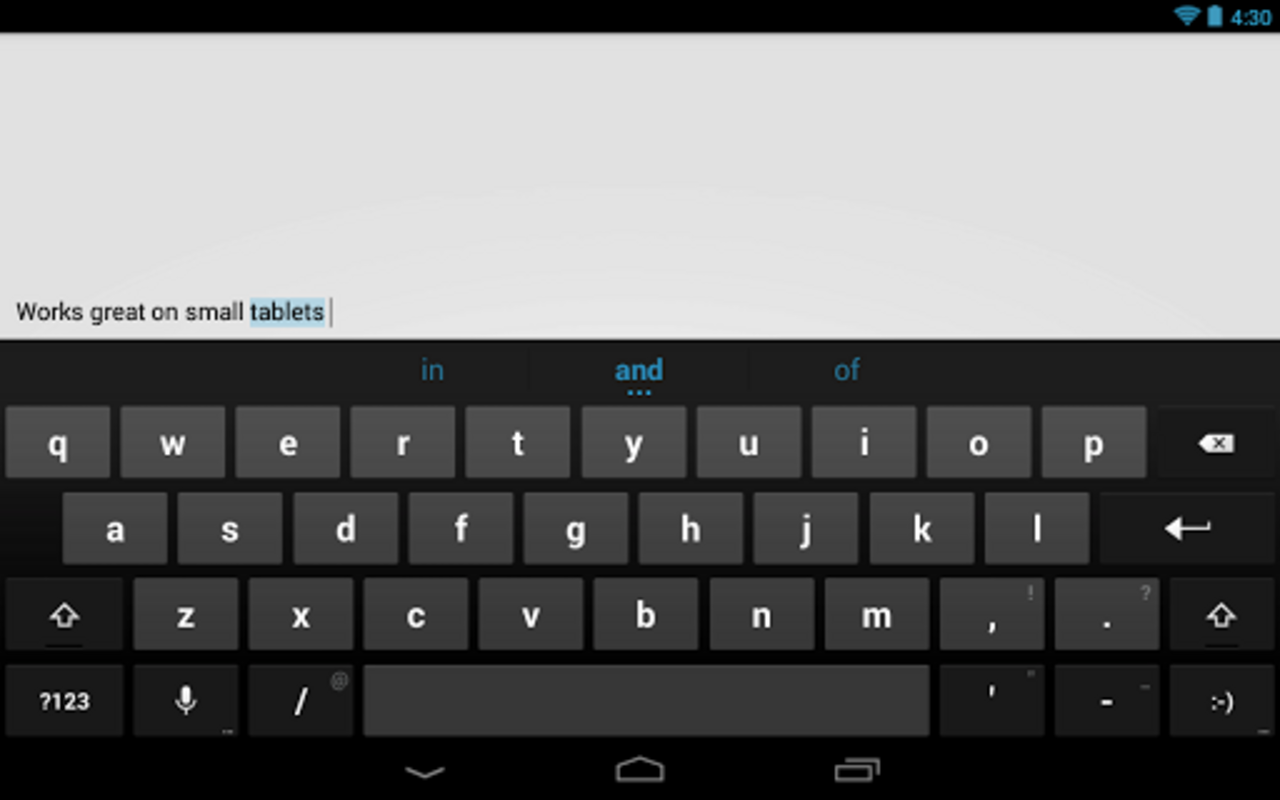 Android Keyboard (AOSP) 10.1.02.342850159-release-armeabi-v7a APK feature