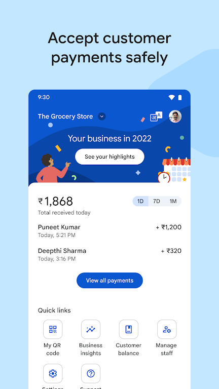 Google Pay for Business 1.110.227 (armeabi-v7a) APK feature