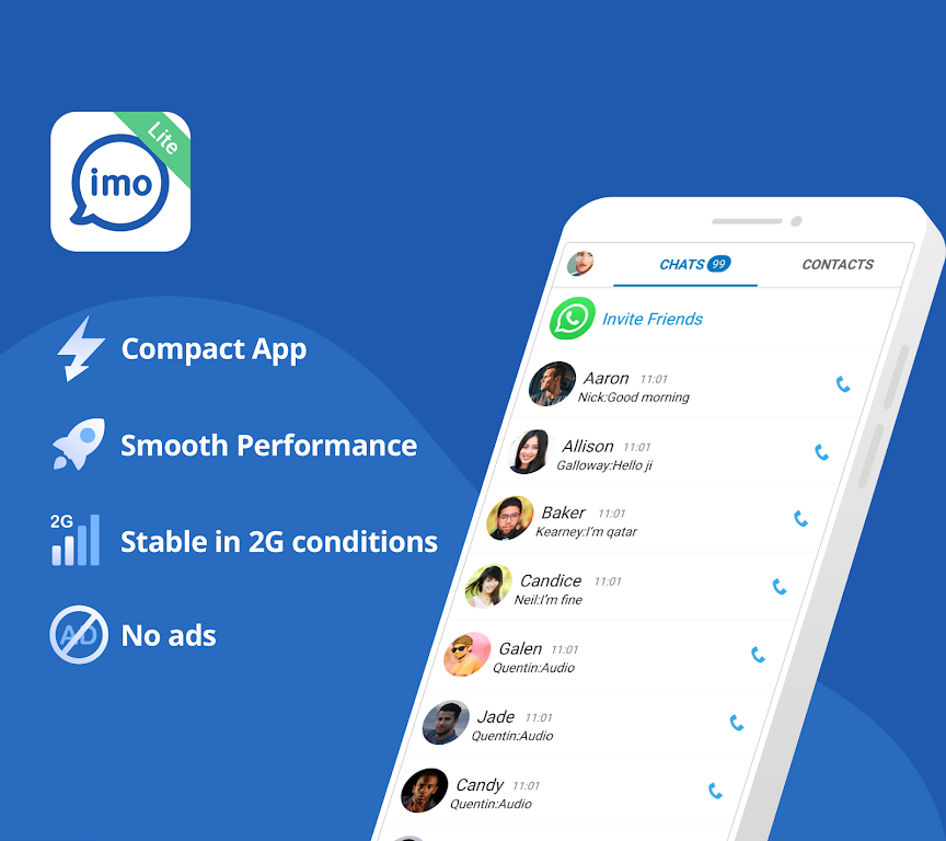 imo Lite 9.8.000000016837 APK feature