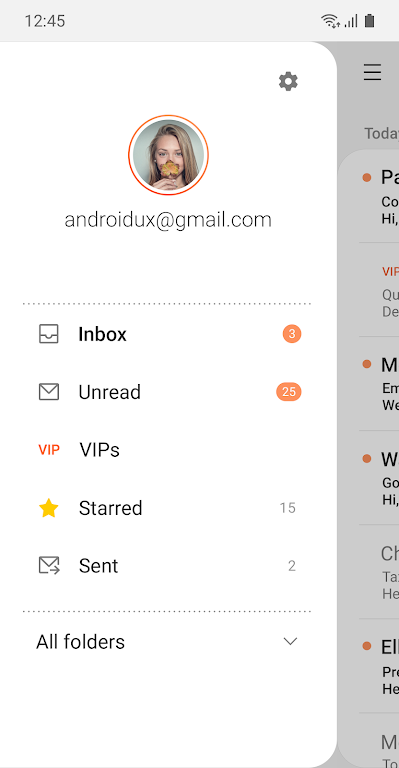Samsung Email 6.1.90.16 APK for Android Screenshot 1