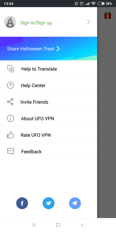 UFO VPN 3.5.0 APK feature