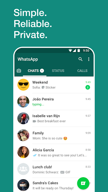WhatsApp Messenger 2.24.3.32 APK for Android Screenshot 1