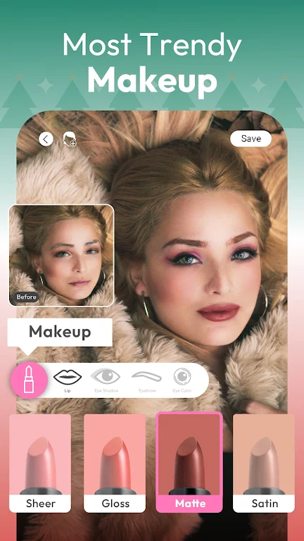 YouCam Makeup 6.17.1 APK feature