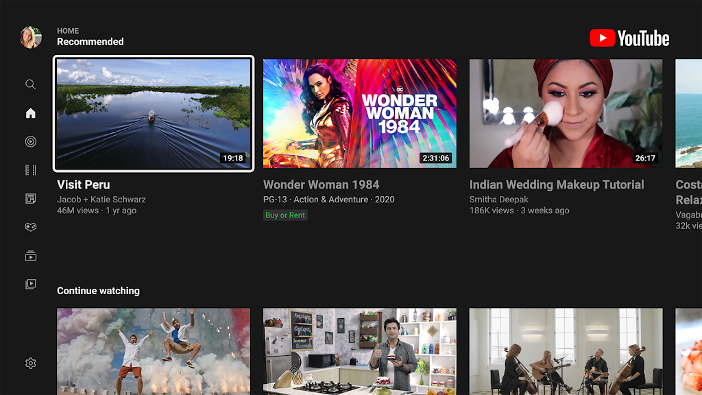 YouTube for Android TV 4.03.001 APK Screenshot 1