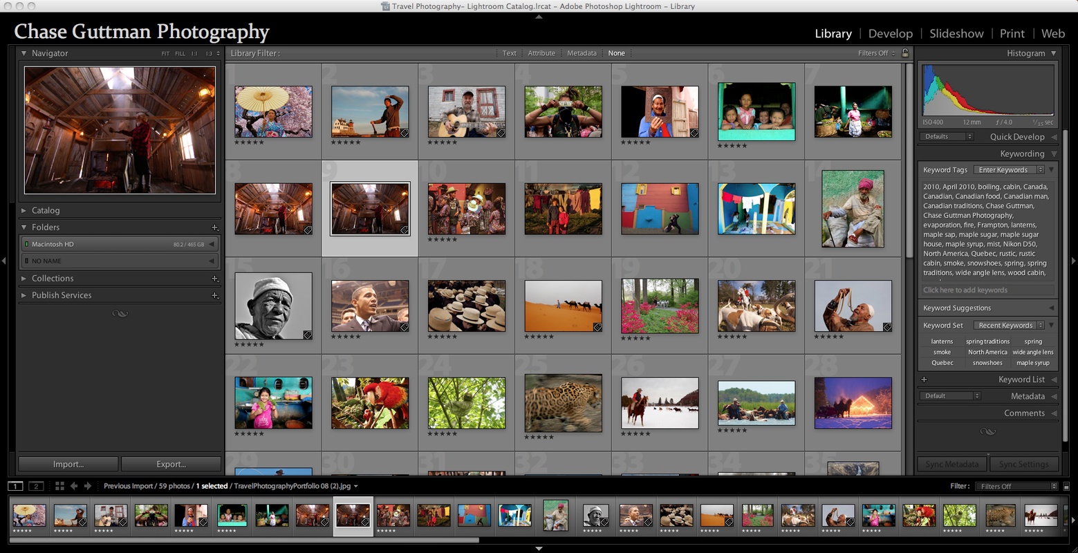 Adobe Photoshop Lightroom 5.7.1 for Mac Screenshot 1