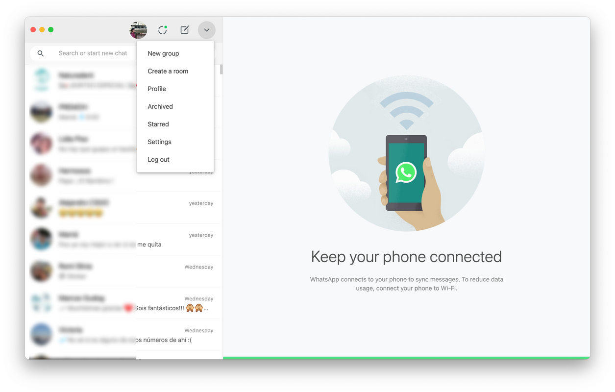 WhatsApp Desktop 23.23.82 for Mac Screenshot 3