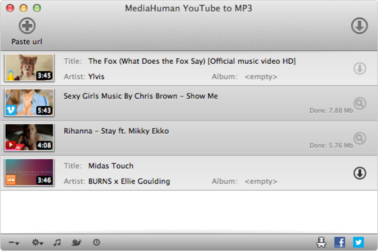 YouTube to MP3 Converter 3.9.9.88 for Mac Screenshot 1