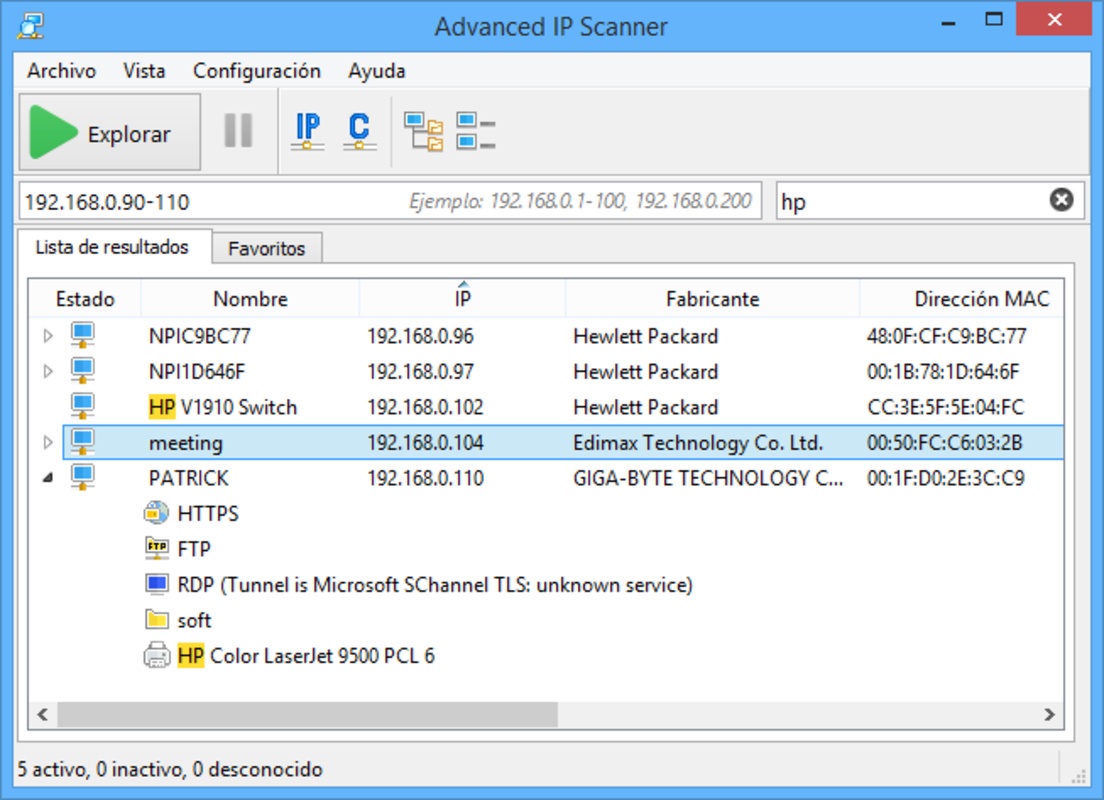 Advanced IP Scanner 2.5.4594.1 feature