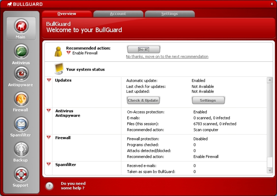 BullGuard Internet Security 20.0.381.3 for Windows Screenshot 1