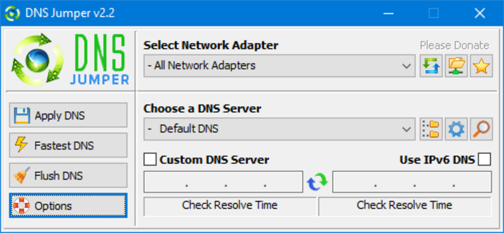 DNS Jumper 2.3 for Windows Screenshot 1