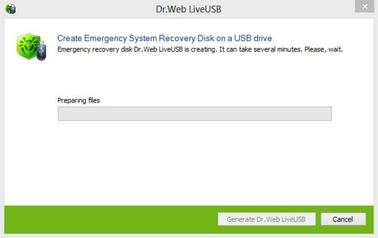 Dr.Web LiveUSB 1.0 feature