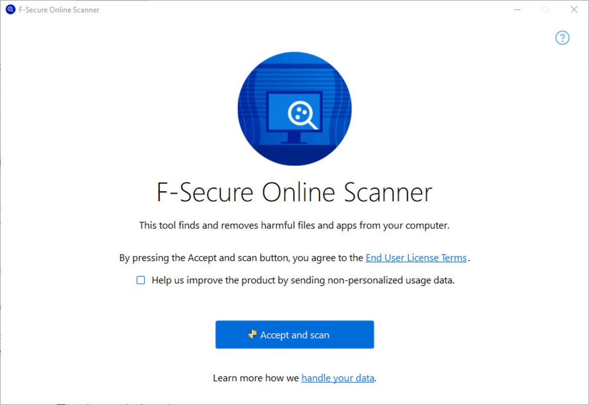 F-Secure Online Scanner 16.5.0.2 feature
