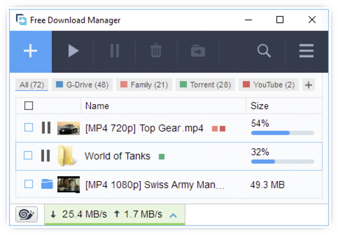 Free Download Manager 6.19.1 feature