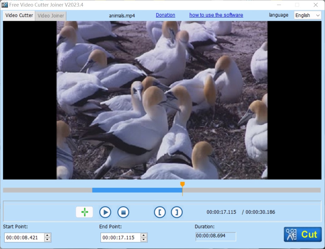 Free Video Cutter Joiner 2023.5 for Windows Screenshot 1