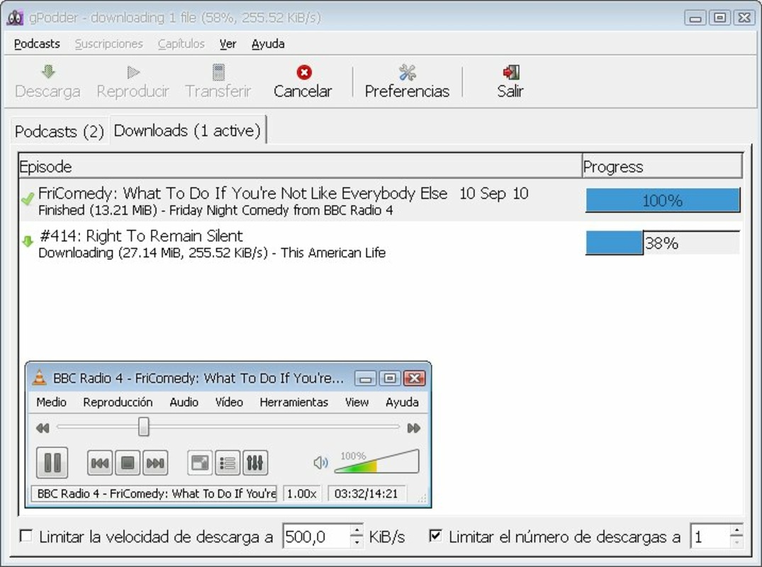 gPodder 3.11.3 for Windows Screenshot 1