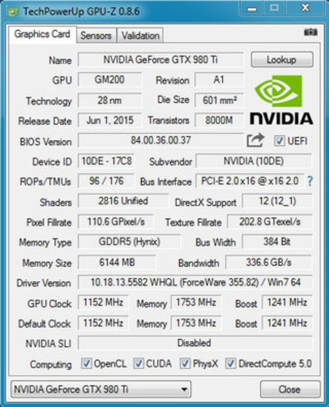 GPU-Z 2.57.0 for Windows Screenshot 1