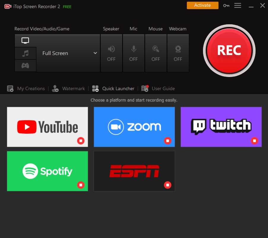 iTop Screen Recorder 4.4 feature