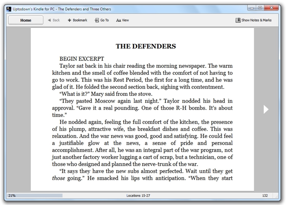 Kindle for PC 2.3.70673 feature