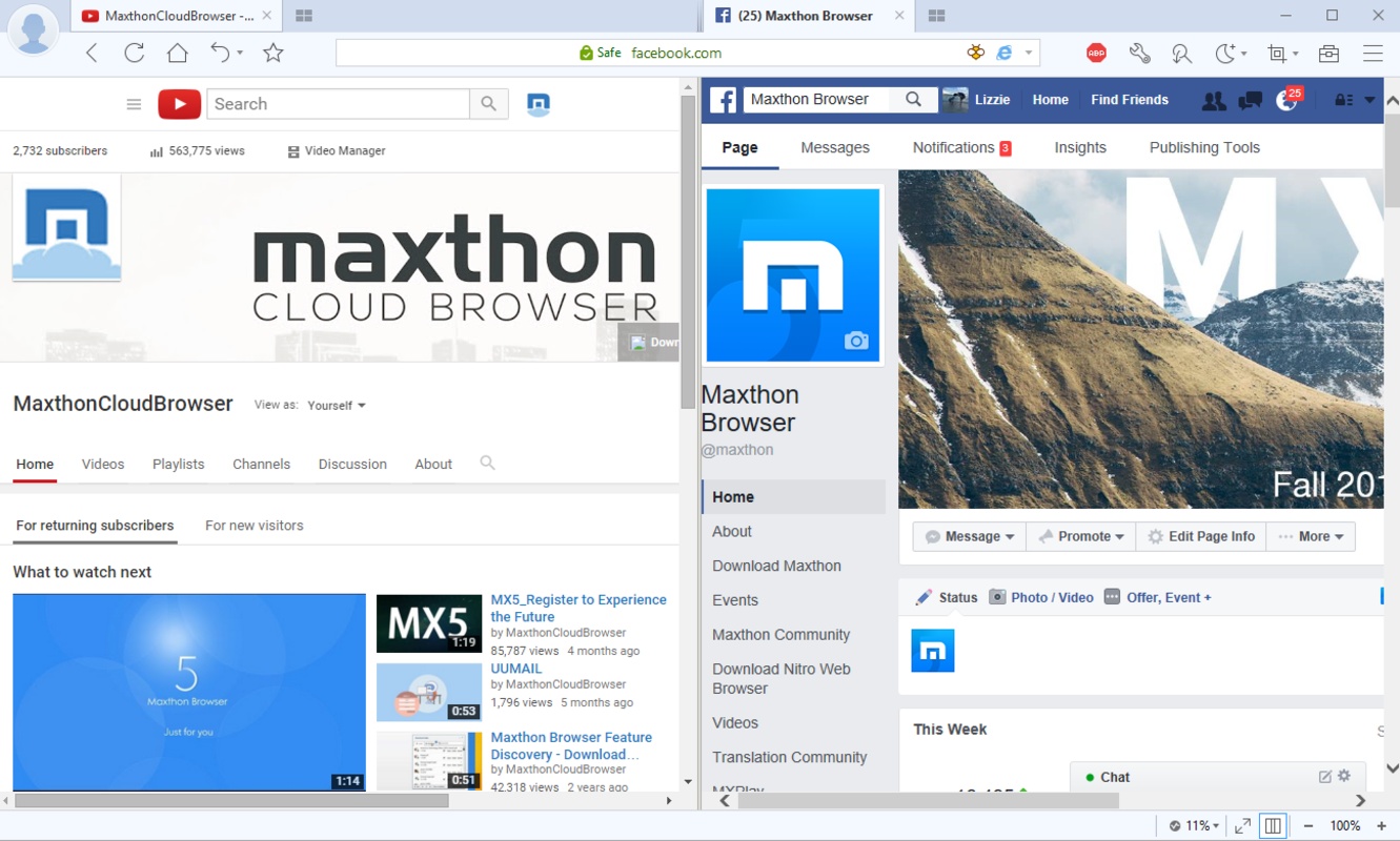 Maxthon MX5 Cloud Browser 7.1.7.8000 feature