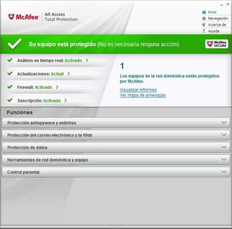 McAfee All Access 11.6 feature