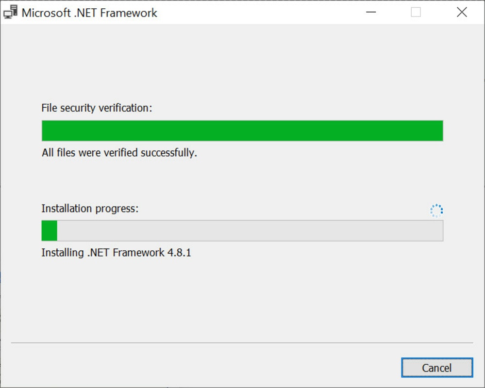 Microsoft NET Framework 4.8.1 for Windows Screenshot 1