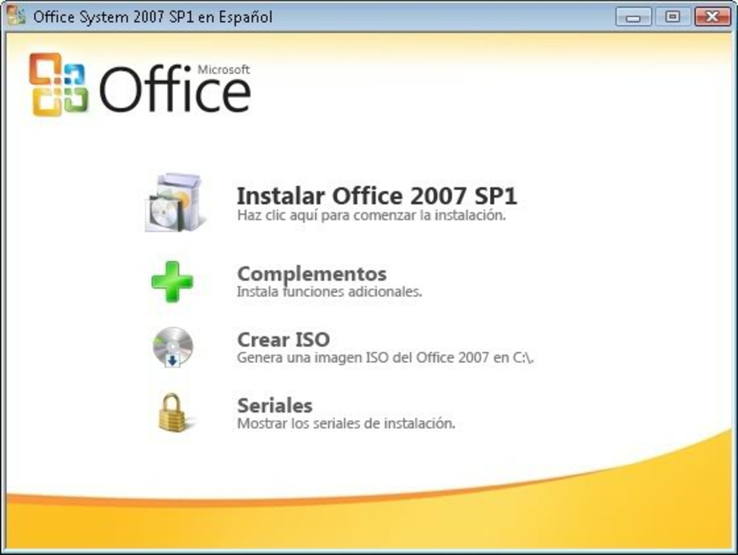 Microsoft Office Suite 2007 SP1 1.0 for Windows Screenshot 1