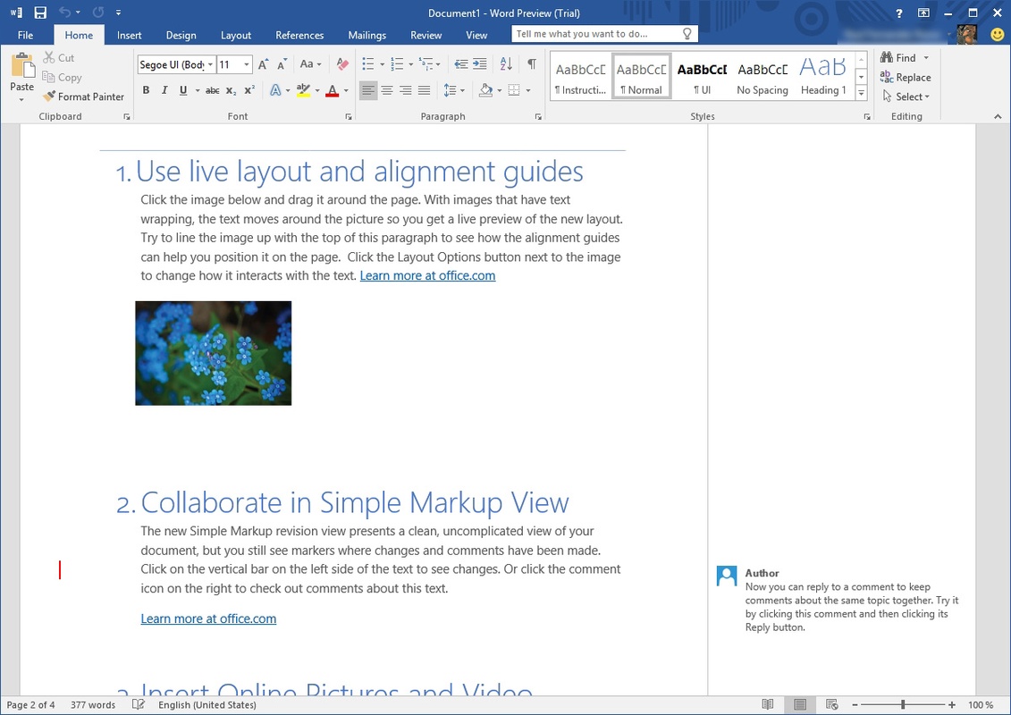 Microsoft PowerPoint 2016 16.0.9029.2167 for Windows Screenshot 5