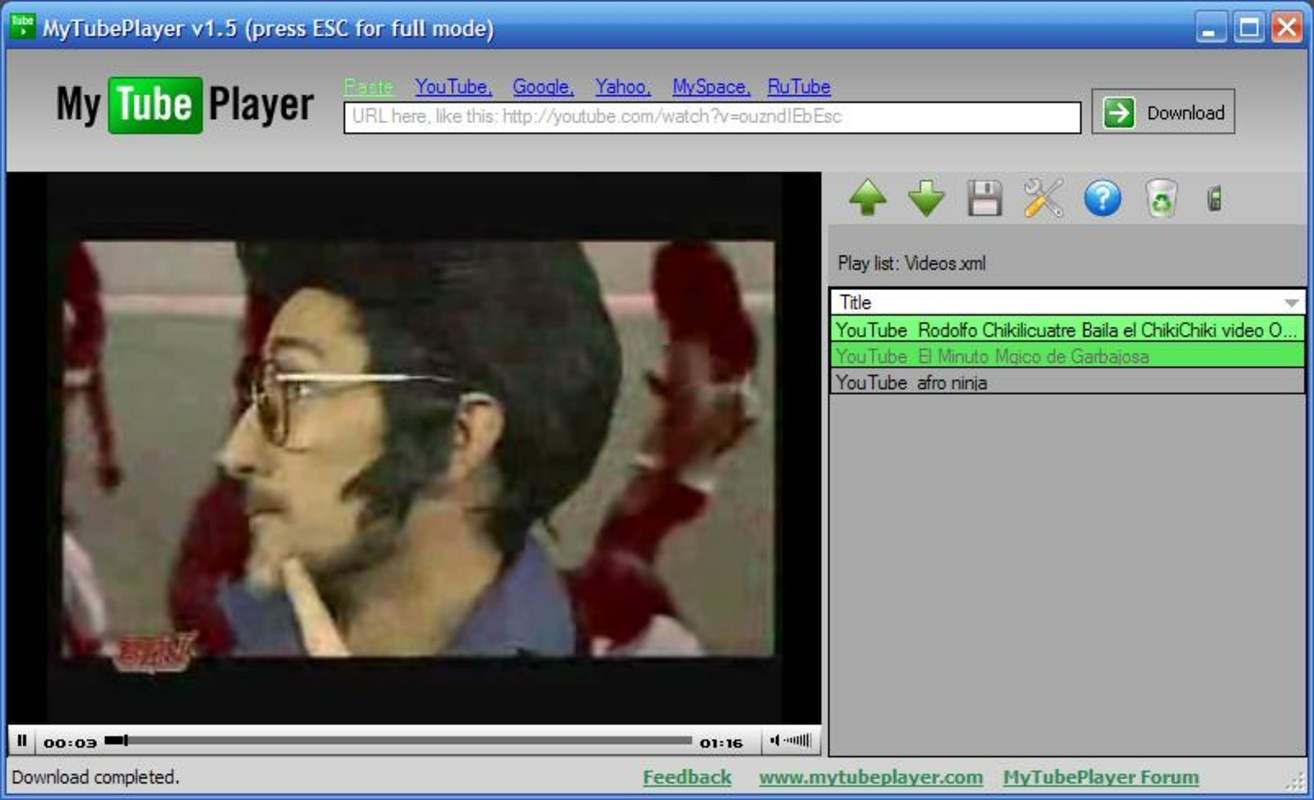 MyTubePlayer 1.5 for Windows Screenshot 3