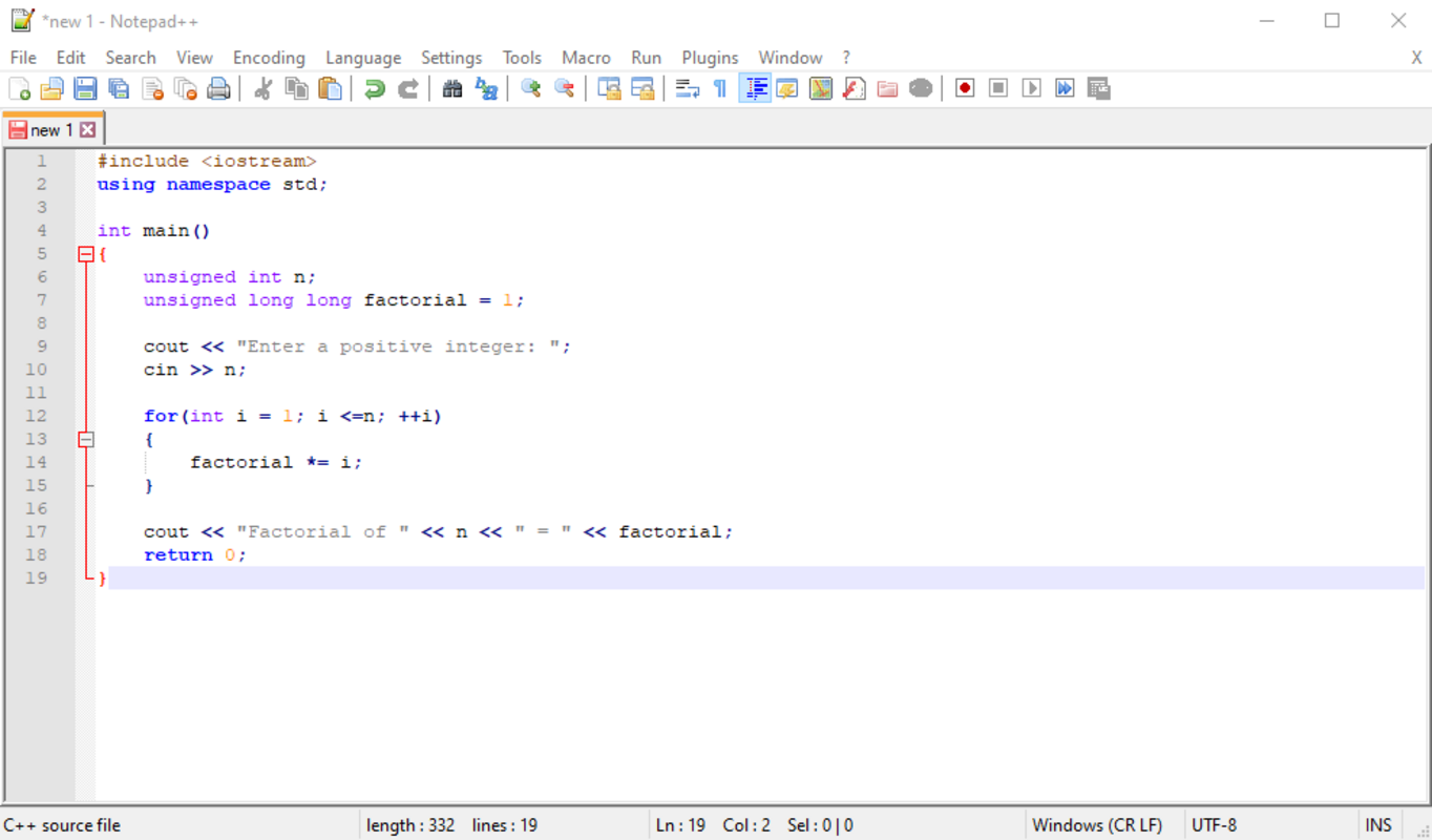 Notepad++ 8.6.2 feature