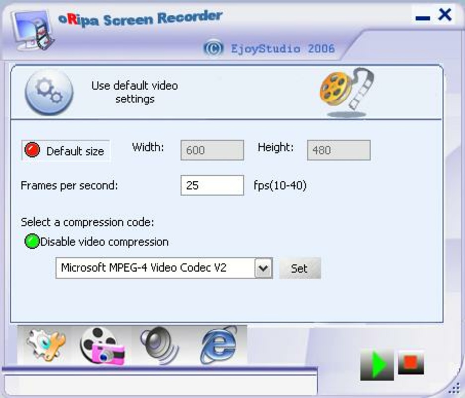 oRipa Screen Recorder 1.2.1 feature