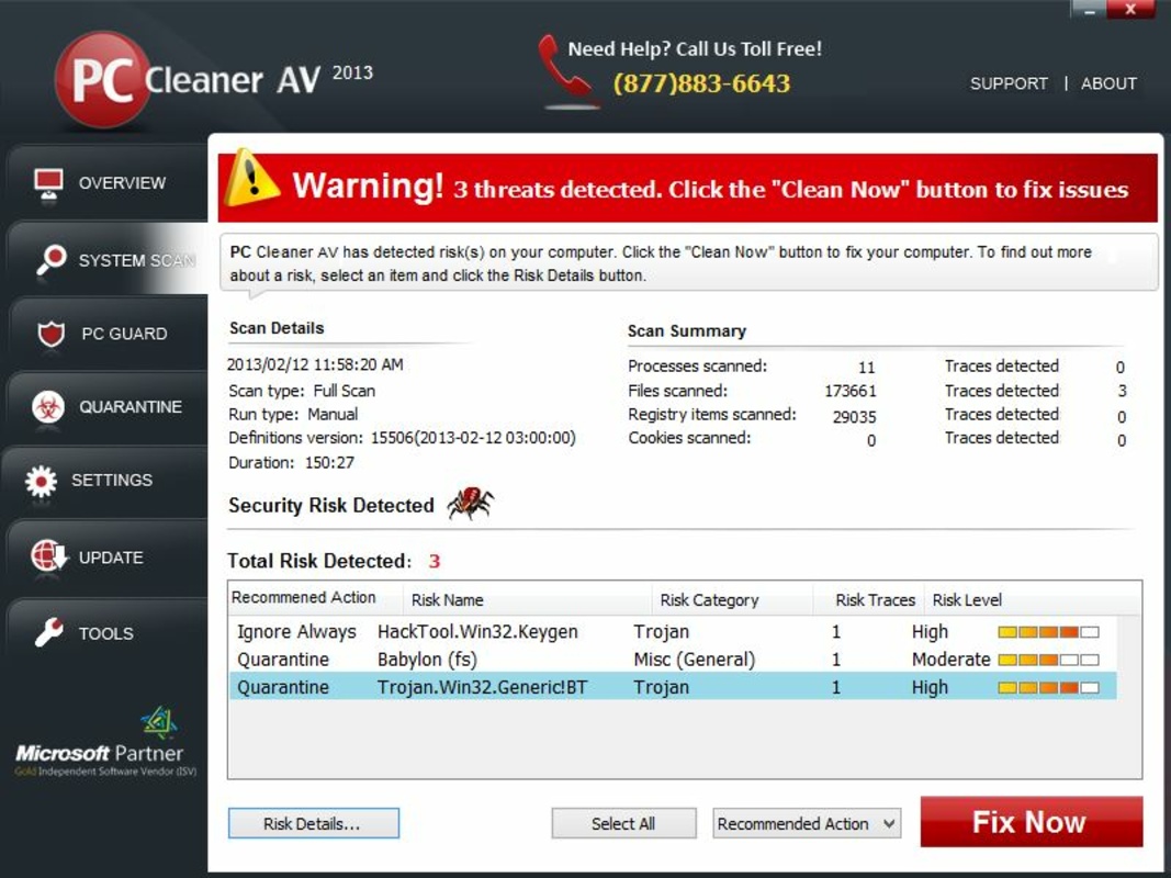 PC Cleaner AV 11.2 feature