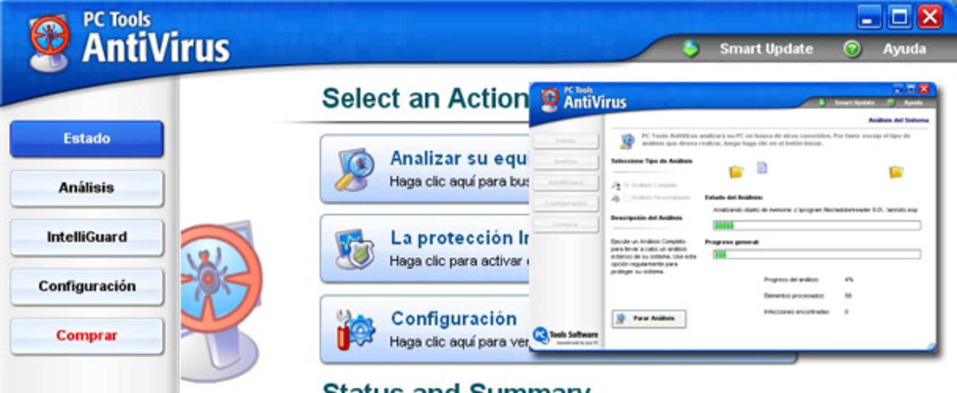 PC Tools Antivirus 6.1 for Windows Screenshot 1
