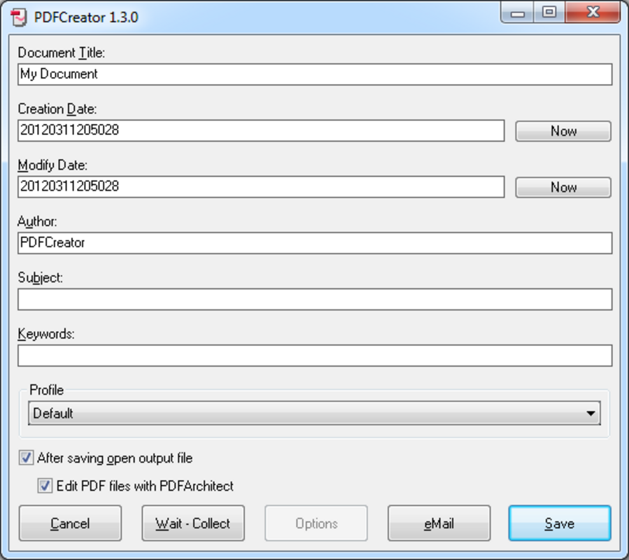 PDFCreator 5.2.0 for Windows Screenshot 1