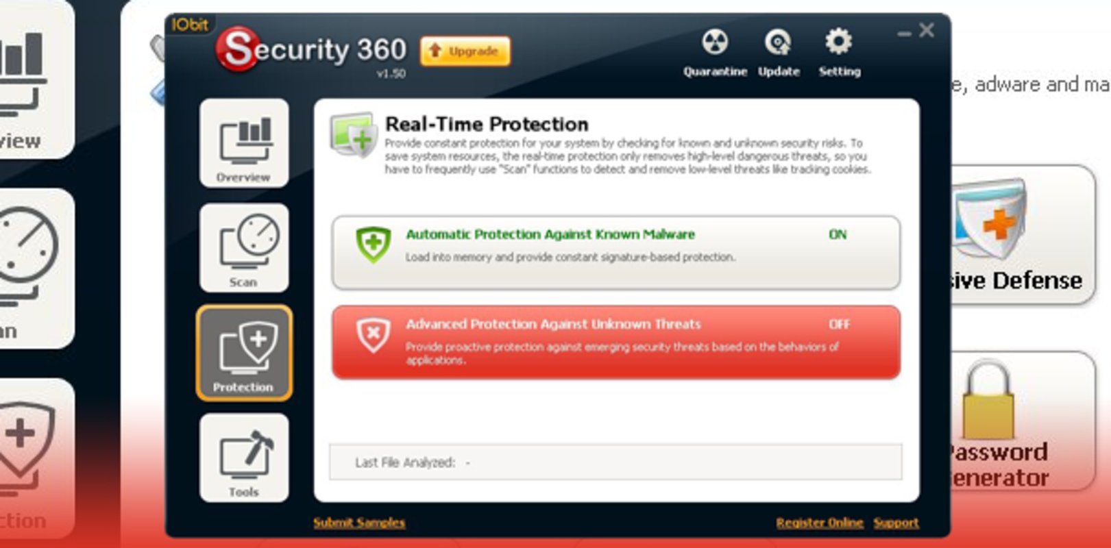 Security 360 Free 1.5 for Windows Screenshot 1