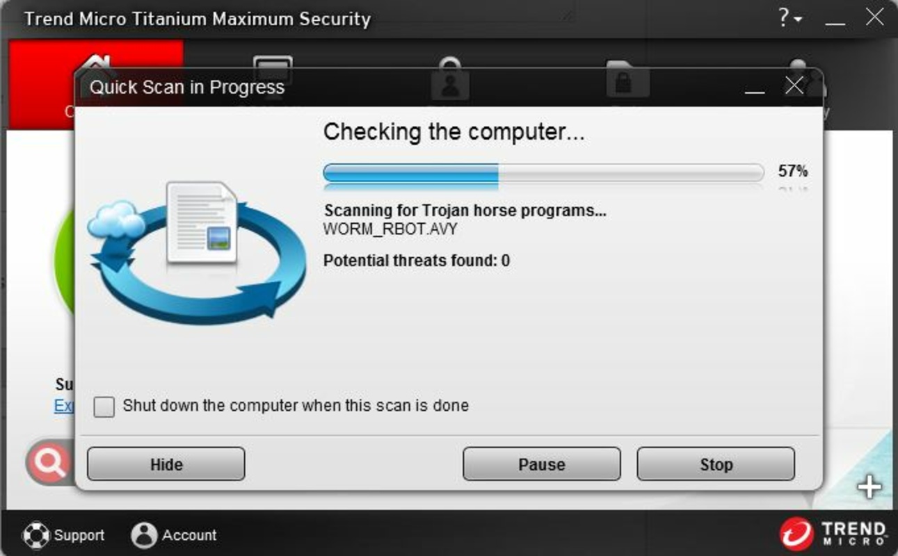Trend Micro Titanium Maximum Security 6.0.1215 feature
