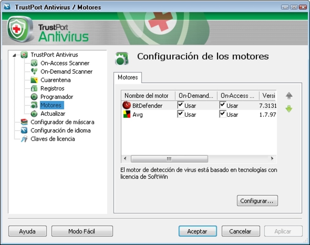 TrustPort Antivirus 2012 12.0.0.4850 feature