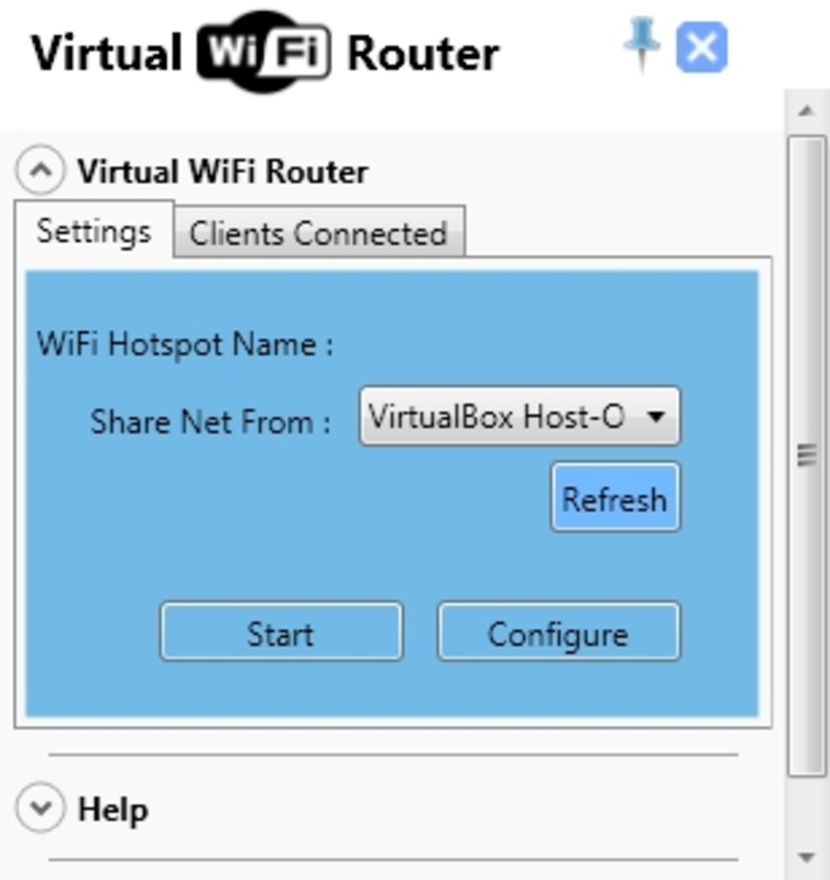 Virtual WiFi Router 3.0.1.1 feature