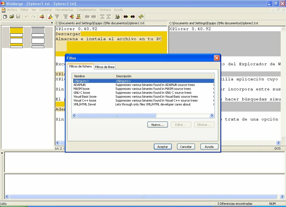 WinMerge 2.16.38 for Windows Screenshot 1