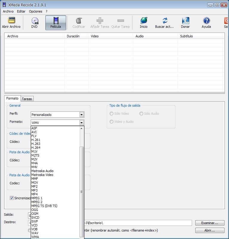 Xmedia Recode 3.5.8.9 for Windows Screenshot 1