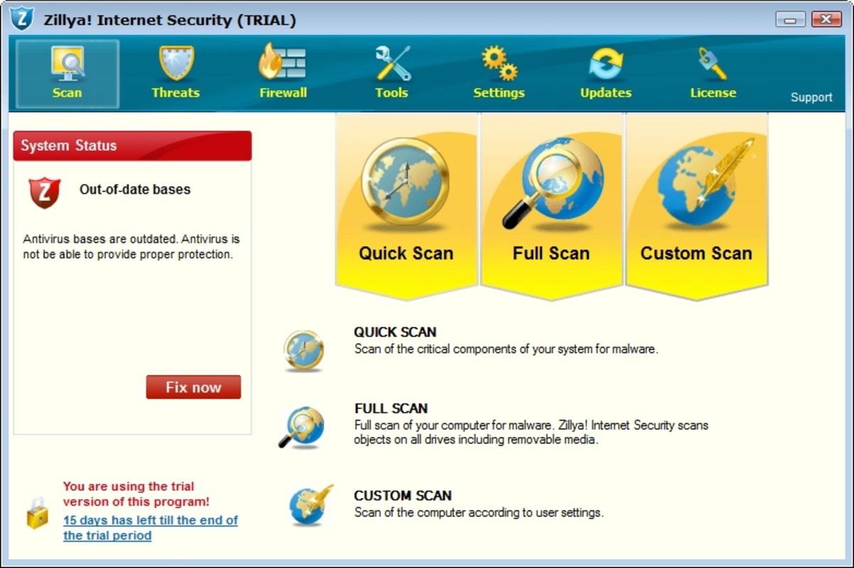 Zillya! Internet Security 3.0.2367 feature